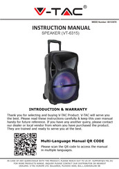 V-TAC 7738 Manual De Instrucciones