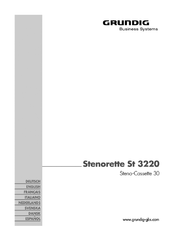 Grundig Stenorette St 3220 Manual Del Usuario