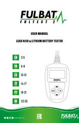 Fulbat FULTEST 2 Manual Del Usuario