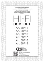 Gessi HI-FI COMFORT 38719 Manual Del Usuario