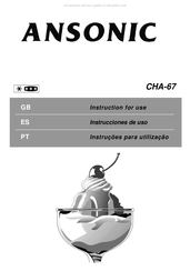 Ansonic CHA-67 Instrucciones De Uso