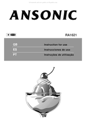 Ansonic RA1621 Instrucciones De Uso