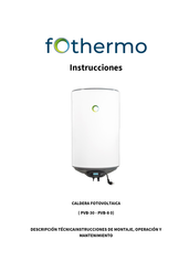 fothermo PVB-80 Manual De Instrucciones