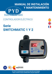 PYD Electrobombas SWITCHMATIC 1 Serie Manual De Instalación Y Mantenimiento