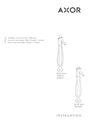 Axor Starck 12456001 Instrucciones De Montaje / Manejo / Garantía