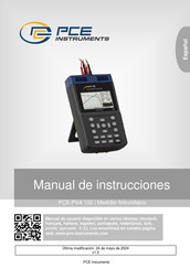 PCE Instruments PCE-PVA 100 Manual De Instrucciones