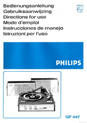 Philips GF 447 Instrucciones De Manejo