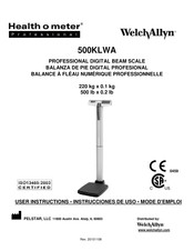 Welch Allyn Health o meter Professional 500KLWA Instrucciones De Uso