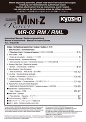 Kyosho Mini-Z Racer MR-02 RM Manual De Instrucciones