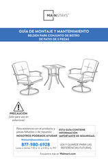 Mainstays BELDEN PARK Instrucciones De Montaje Y Mantenimiento