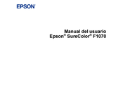 Epson SureColor F1070 Manual Del Usuario