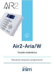 INIM Aria/W Manual De Instalación Y Programación