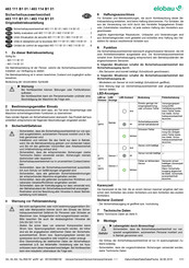 elobau 463 111 B1 01 Traducción Del Manual Original De Instrucciones