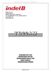 Indel B TB22AM Instrucciones Para El Uso