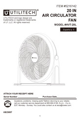 LF UTILITECH HVT-20L Manual Del Usuario