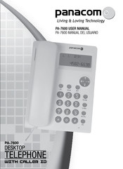 Panacom PA-7600 Manual Del Usuario