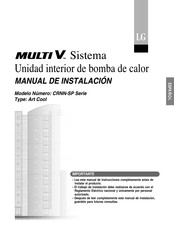 LG MULTI V CRNN-SP Serie Manual De Instalación