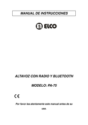 elco PA-75 Manual De Instrucciones