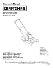 Craftsman 247.38528 Manual Del Operador