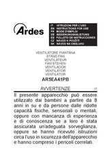 ARDES AR5EA41PB Folleto De Instrucciones