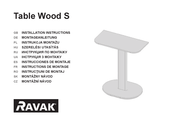 RAVAK Table Wood S Instrucciones De Montaje