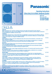 Panasonic WH-MHF09D3E8 Instrucciones De Operación