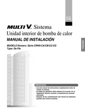 LG MULTI V CRNN-CA Manual De Instalación