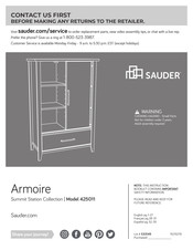 Sauder 425011 Instrucciones De Montaje