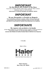 Haier BrewMaster Instrucciones De Instalación