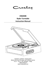 Crosley CR6040B Manual De Instrucciones