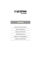 Calypso Watches IKM1209 Manual De Instrucciones