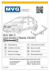 MVG 0981 CS Instrucciones De Montaje