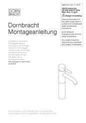 Dornbracht 33 538 625 Serie Instrucciones De Montaje