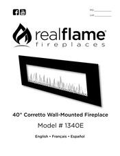 RealFlame 1340E-BK Manual Del Usuario