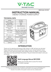 V-TAC VT-1001 Manual De Instrucciones