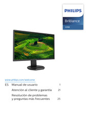 Philips Brilliance 221B8LJEB/27 Manual De Usuario