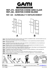 Gami BOSTON CHENE 326 Instrucciones De Montaje