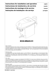 KAESER ECO-DRAIN 31 Instrucciones De Instalación Y De Servicio