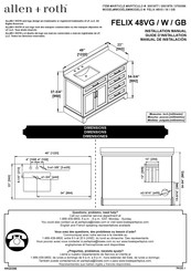 Allen + Roth FELIX 48VG Instrucciones De Montaje