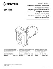 Pentair STA-RITEPLC-2L 1/2 ch Manual Del Usuario