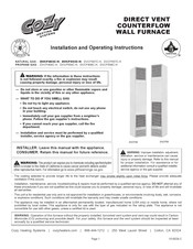 COZY DVCF407C-H Instrucciones Para La Instalación Y La Operación