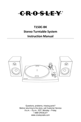 Crosley T150C-BK Manual De Instrucciones