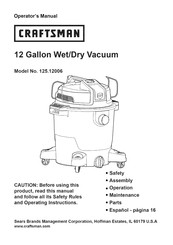 Craftsman 125.12006 Manual Del Operador