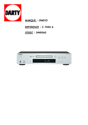 Onkyo C-7030 Manual De Instrucciones