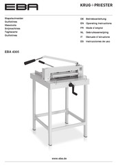 KRUG+PRIESTER EBA 4305 Instrucciones De Uso