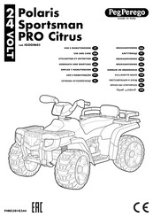 Peg-Perego Polaris Sportsman PRO Citrus Empleo Y Manutencion