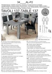 lcmobili TAVOLI 137-TABLE 137 Instrucciones De Montaje