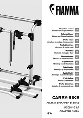 Fiamma FRAME CRAFTER E-BIKE Instruciones De Montaje Y Uso