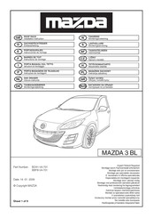 Mazda BBP8-V4-701 Instrucciones De Montaje