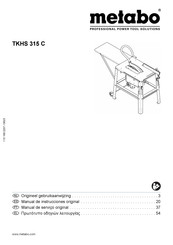 Metabo 0103152150 Manual De Instrucciones Original